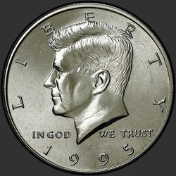 аверс 50¢ (халф) 1995 "USA - 50 Cents (Half Dollar) / 1995 - P"