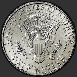 реверс 50¢ (half) 1996 "USA - 50 senttiä (Half dollari) / 1996 - P"