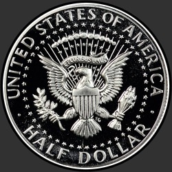 реверс 50¢ (half) 1970 "USA - 50 centesimi (Dollaro mezzo) / 1970 - S Proof"