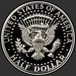 реверс 50¢ (half) 1971 "ABD - 50 Cents (Half Dollar) / 1971 - S Kanıtı"