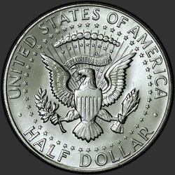 реверс 50¢ (half) 1968 "EUA - 50 Cents (meio dólar) / 1968 - D"