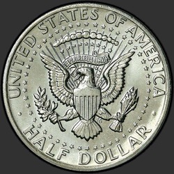 реверс 50¢ (халф) 1973 "США - 50 центів (півдолара) / 1973 - P"