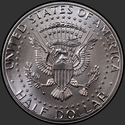 реверс 50¢ (half) 2014 "الولايات المتحدة الأمريكية - 50 سنتا (نصف الدولار) / 2014 - { "_": "D الإغاثة الفضة"}"