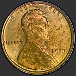 аверс 1¢ (penny) 1919 "EUA - 1 Cent / 1919 - P"