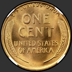 реверс 1¢ (пенни) 1931 "USA - 1 Cent / 1931 - Lincoln Cents, Wheat Reverse 1931"