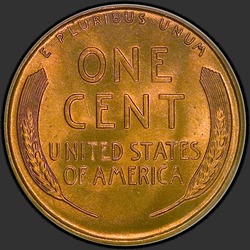реверс 1¢ (penny) 1939 "EUA - 1 Cent / 1939 - P"