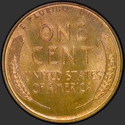 реверс 1¢ (penny) 1939 "USA - 1 sent / 1939 - D"