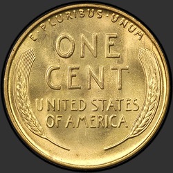 реверс 1¢ (penny) 1940 "미국 - 1 센트 / 1940 - S"
