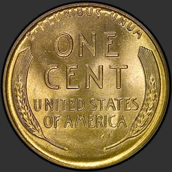 реверс 1¢ (пенни) 1942 "США - 1 Cent / 1942 - P"
