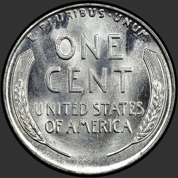 реверс 1¢ (пенни) 1943 "США - 1 Cent / 1943 - P"