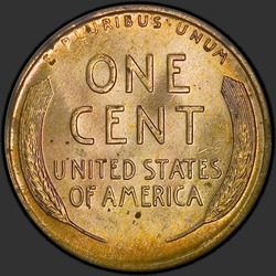 реверс 1¢ (penny) 1944 "EUA - 1 Cent / 1944 - P"