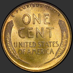 реверс 1¢ (penny) 1946 "EUA - 1 Cent / 1946 - D"