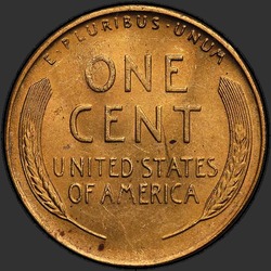 реверс 1¢ (penny) 1949 "USA - 1 sent / 1949 - S"