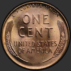 реверс 1¢ (penny) 1950 "USA  -  1セント/ 1950  -  D"