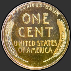 реверс 1¢ (penny) 1956 "USA - 1 Cent / 1956 - Důkaz"