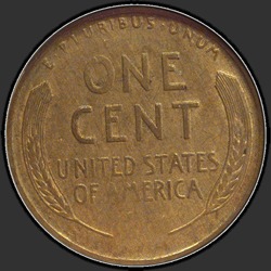 реверс 1¢ (пенни) 1943 "ЗША - 1 Cent / 1943 г. - БРОНЗА MSBN"