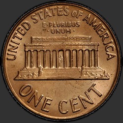реверс 1¢ (пенни) 1971 "США - 1 Cent / 1971 - D"