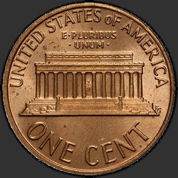 реверс 1¢ (penny) 1975 "USA  -  1セント/ 1975  -  P"