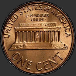 реверс 1¢ (penny) 1976 "USA  -  1セント/ 1976  -  P"