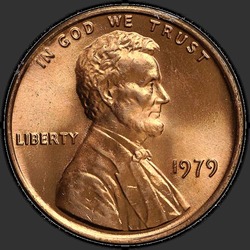 аверс 1¢ (penny) 1979 "EUA - 1 Cent / 1979 - P"