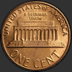 реверс 1¢ (penny) 1982 "USA  -  1セント/ 1982  -  { "_"： "D"}"