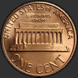 реверс 1¢ (penny) 1983 "미국 - 1 센트 / 1983 - P"