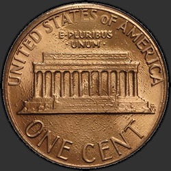 реверс 1¢ (penny) 1984 "미국 - 1 센트 / 1984 - P"