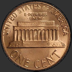 реверс 1¢ (penny) 1985 "USA - 1 Cent / 1985 - D"