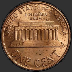 реверс 1¢ (penny) 1986 "미국 - 1 센트 / 1986 - P"