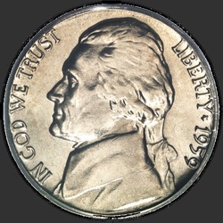 аверс 5¢ (никель) 1959 "США - 5 Cents / 1959 - D"