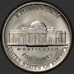 реверс 5¢ (никель) 1983 "USA - 5 Cents / 1983 - D"