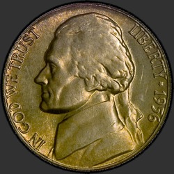 аверс 5¢ (никель) 1956 "США - 5 Cents / 1956 - P"