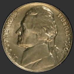 аверс 5¢ (nickel) 1963 "USA  -  5セント/ 1963  -  P"