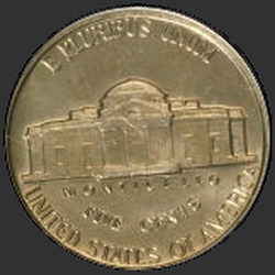 реверс 5¢ (никель) 1963 "США - 5 Cents / 1963 - P"