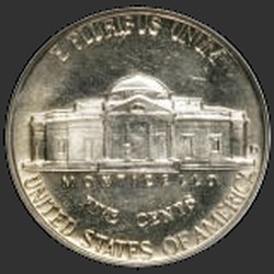 реверс 5¢ (nickel) 1963 "USA - 5 centů / 1963 - D"