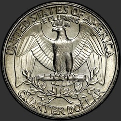 реверс 25¢ (quarter) 1980 "EUA - Trimestre / 1980 - D"