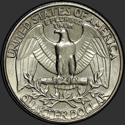 реверс 25¢ (quarter) 1981 "EUA - Trimestre / 1981 - P"