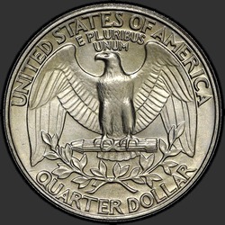 реверс 25¢ (quarter) 1981 "ABD - Çeyrek / 1981 - D"