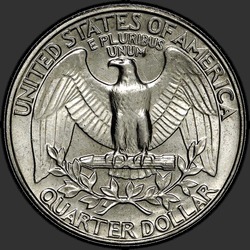 реверс 25¢ (quarter) 1982 "USA - Quarter / 1982 - D"