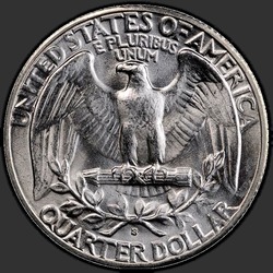 реверс 25¢ (quarter) 1936 "संयुक्त राज्य अमरीका - क्वार्टर / 1936 - एस"