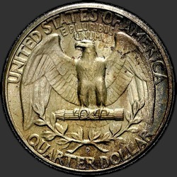реверс 25¢ (quarter) 1939 "EUA - Trimestre / 1939 - D"