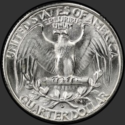 реверс 25¢ (quarter) 1941 "ABD - Çeyrek / 1941 - D"