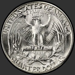 реверс 25¢ (quarter) 1944 "EUA - Trimestre / 1944 - P"