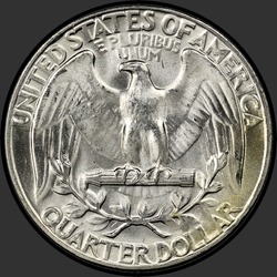 реверс 25¢ (quarter) 1945 "USA  - クォーター/ 1945  -  P"