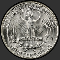 реверс 25¢ (quarter) 1945 "USA - Trimestre / 1945 - S"