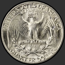 реверс 25¢ (quarter) 1947 "EUA - Trimestre / 1947 - P"