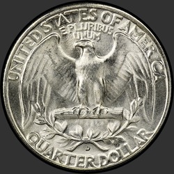 реверс 25¢ (quarter) 1947 "ABD - Çeyrek / 1947 - D"