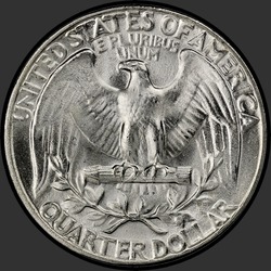 реверс 25¢ (quarter) 1948 "EUA - Trimestre / 1948 - P"
