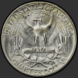 реверс 25¢ (quarter) 1948 "USA - Quartal / 1948 - S"