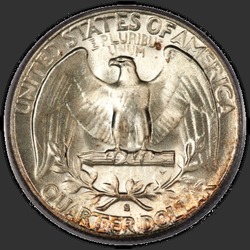 реверс 25¢ (quarter) 1950 "EUA - Trimestre / 1950 - S"